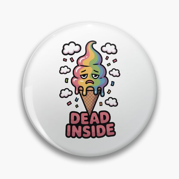 Item preview, Dead Inside Rainbow Ice Cream – Funny Sad Aesthetic Design designed and sold by MonkiFlipp.