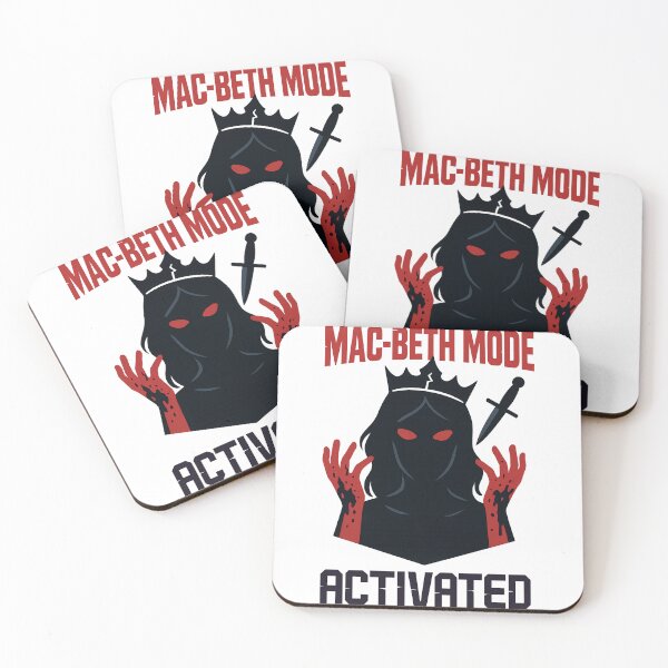 Item preview, Mac-Beth Mode Activated – Dark Gothic Shakespeare Parody Shirt designed and sold by TeeTimeTreasure.