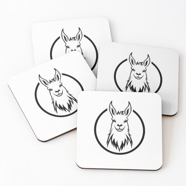 Artikelvorschau, Minimalistisches Alpaka im Kreis - Line Art Charm entworfen und verkauft von JRprojects.