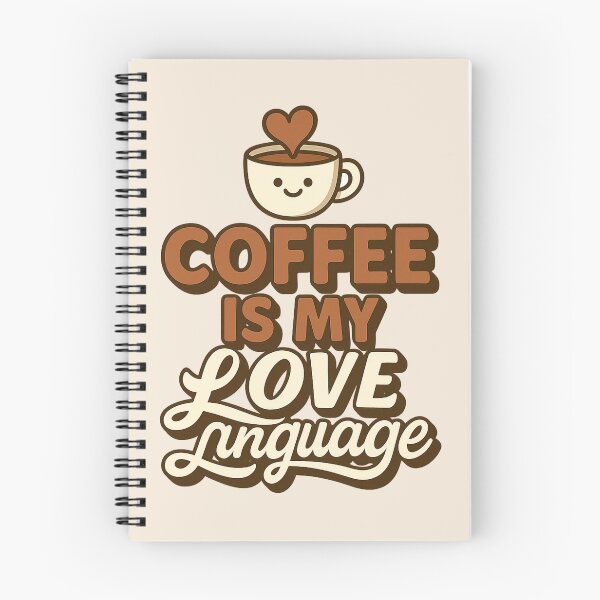 Item preview, Coffee is My Love Language - Cute Coffee Lover 3D Typography designed and sold by Diwakar-Designs.