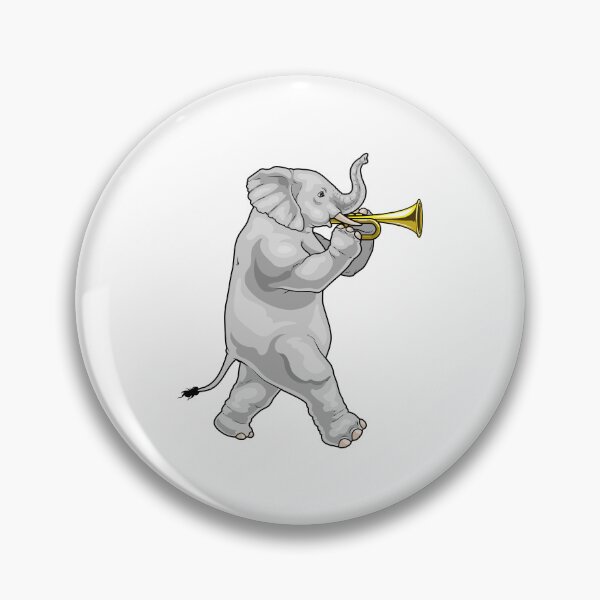 Item preview, Elephant Musician Trumpet Music designed and sold by Snabdesign84.