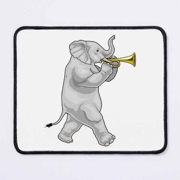 Item preview, Elephant Musician Trumpet Music designed and sold by Snabdesign84.