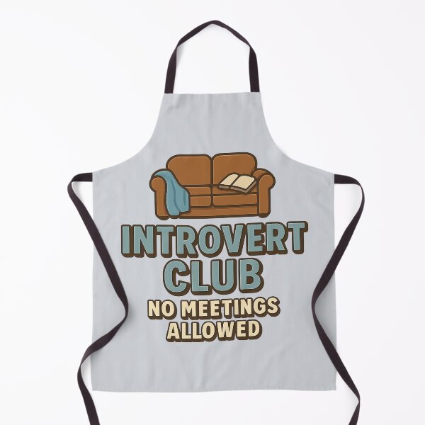 Item preview, Introvert Club — No Meetings Allowed - Cozy 3D Typography Design designed and sold by Diwakar-Designs.