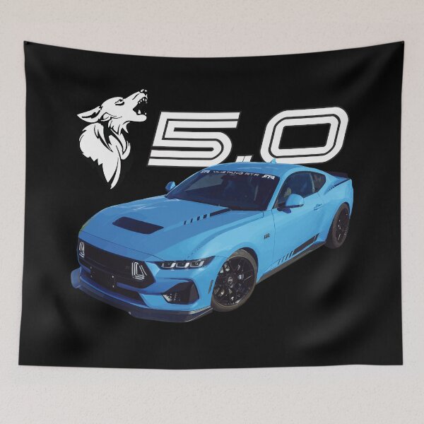 Item preview, drift muscle car 7th gen COYOTE s650 grabber Blue Mustang GT 5.0L V8 rtr designed and sold by cowtownCOWBOY.