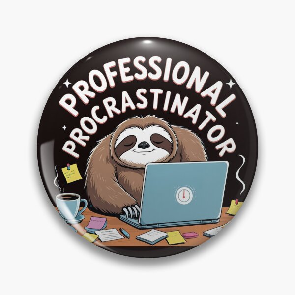 Item preview, Professional Procrastinator Funny Sloth Lazy T-Shirt designed and sold by modishwelt.