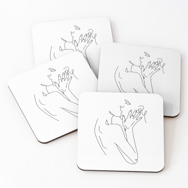 Item preview, Minimalist Line Art – Romantic Couple Kissing Illustration designed and sold by JSWDESIGNS.