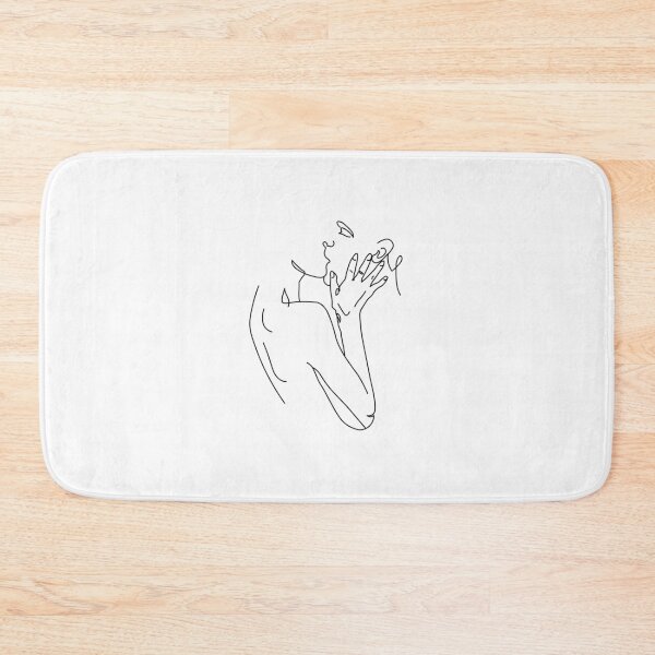 Item preview, Minimalist Line Art – Romantic Couple Kissing Illustration designed and sold by JSWDESIGNS.