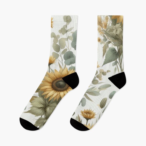 Item preview, watercolor pattern of wild sunflowers designed and sold by Aisha-Fashion.