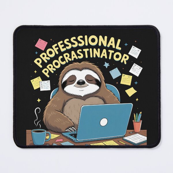 Item preview, Professional Procrastinator Funny Sloth Lazy T-Shirt designed and sold by modishwelt.