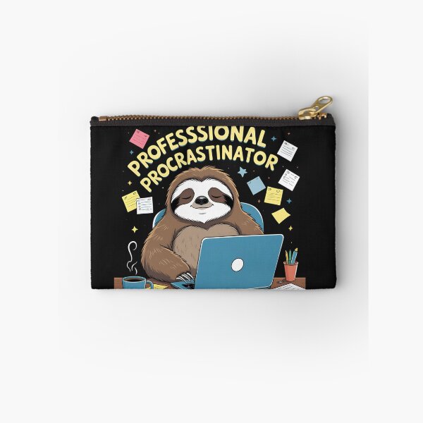 Item preview, Professional Procrastinator Funny Sloth Lazy T-Shirt designed and sold by modishwelt.