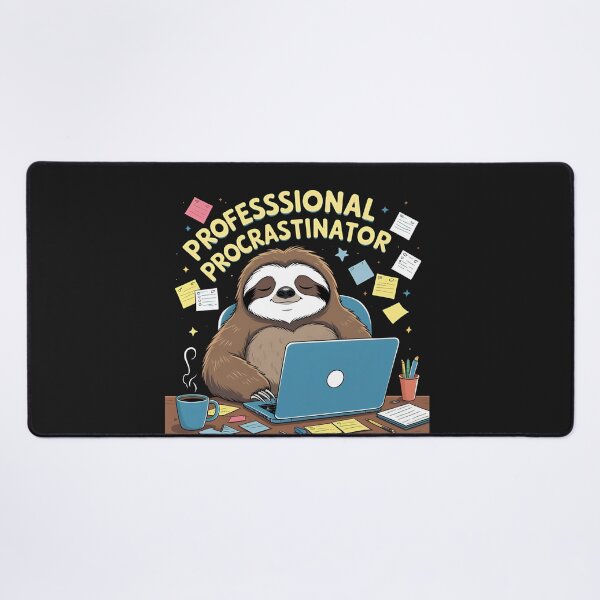 Item preview, Professional Procrastinator Funny Sloth Lazy T-Shirt designed and sold by modishwelt.