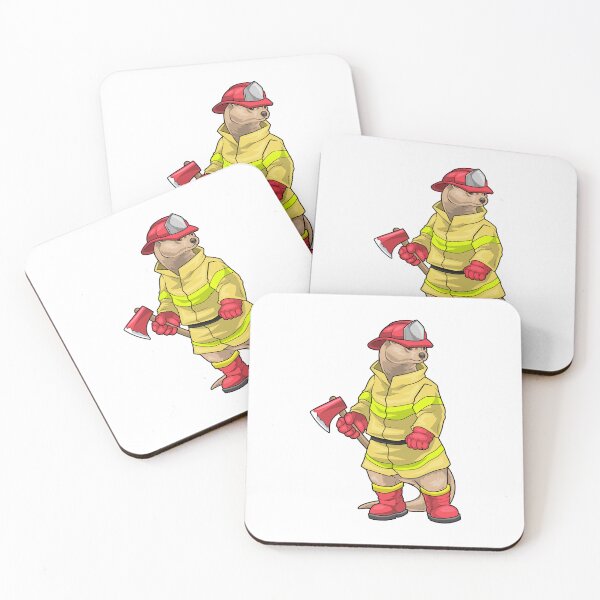 Item preview, Otter Firefighter Axe Fire department designed and sold by Snabdesign84.