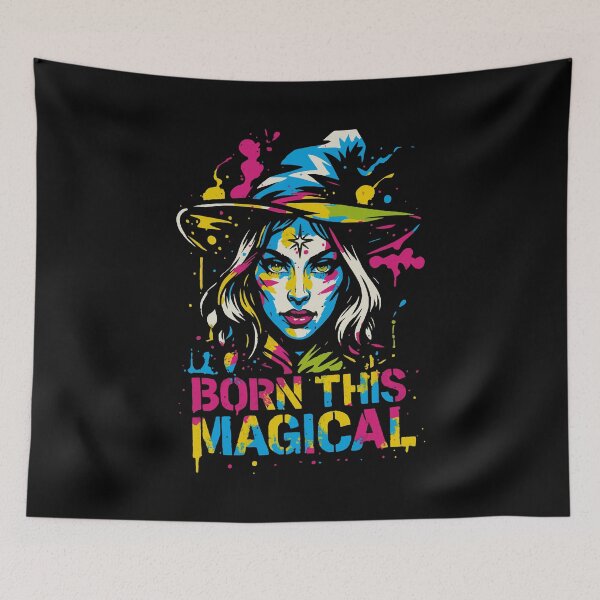 Item preview, Born This Magical - Witch Pride Art designed and sold by Vivid Void Apparel.