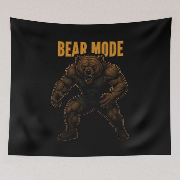Item preview, BEAR MODE – Alpha Wrestling Power Art designed and sold by NicoDesignArt.