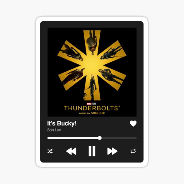 Item preview, « C'est Bucky ! » Soundtrack Player Thunderbolts | Version noire designed and sold by drianacore.