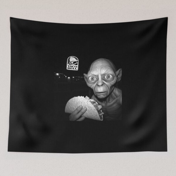 Item preview, Gollum Taco Funny Dank Hobbit Meme designed and sold by StaceyOneLove.