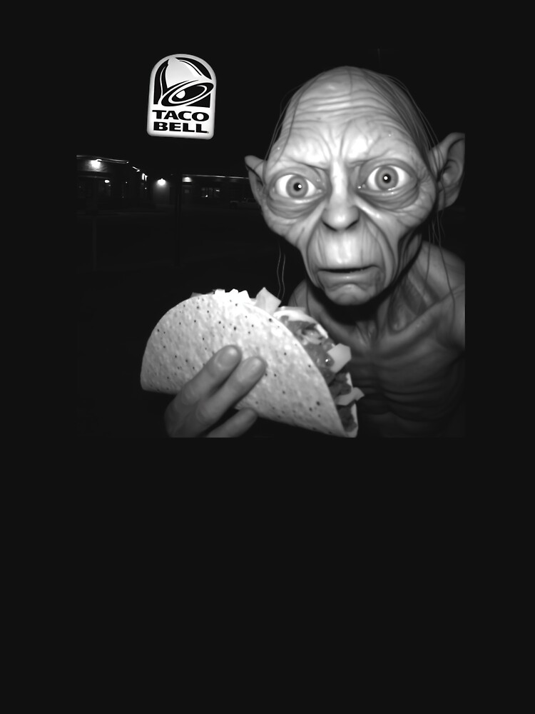 Thumbnail 7 of 7, Essential T-Shirt, Gollum Taco Funny Dank Hobbit Meme designed and sold by StaceyOneLove.