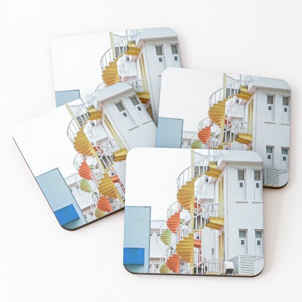 Item preview, Colourful stairs in Bugis Village, Singapore  designed and sold by Rowena Ko.