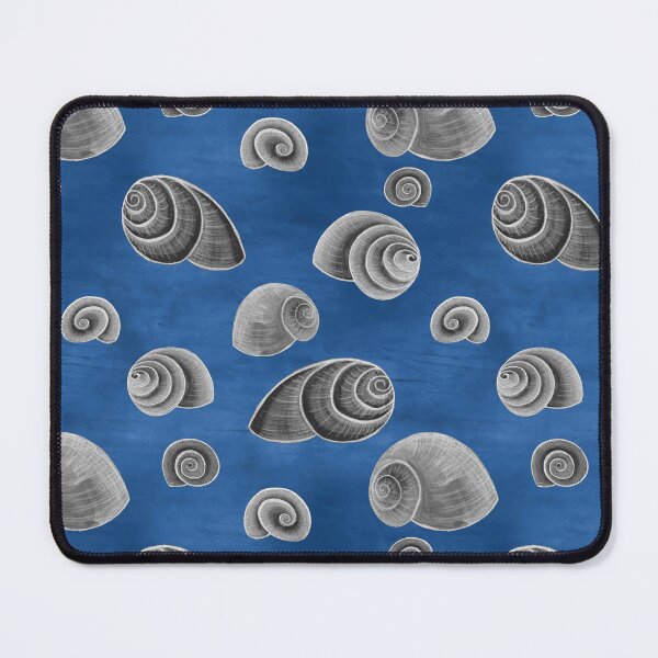 Item preview, 112 snail shell hand-drawn / black and white / watercolor background designed and sold by monika-holle.