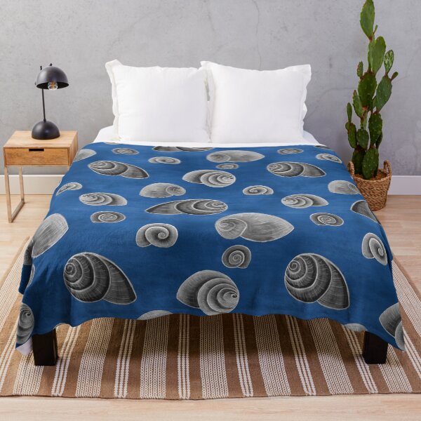 Item preview, 112 snail shell hand-drawn / black and white / watercolor background designed and sold by monika-holle.