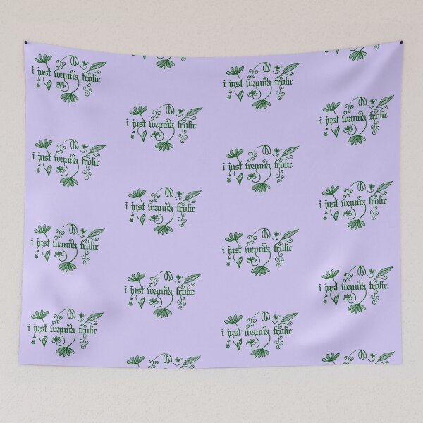 Item preview, I just wanna frolic cute text designed and sold by OkiDokiDesign.