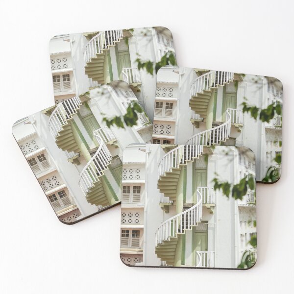 Item preview, Colourful stairs in Bugis Village, Singapore  designed and sold by Rowena Ko.