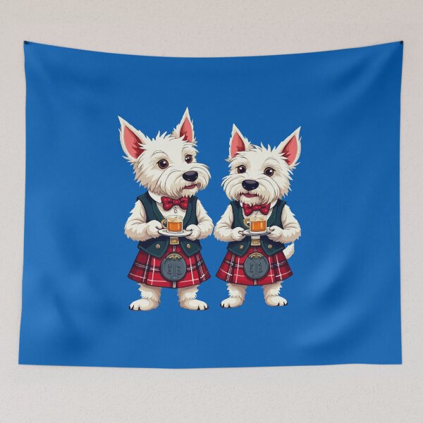 Item preview, West Highland Terrier Burns Night With Whisky Dram designed and sold by taiche.