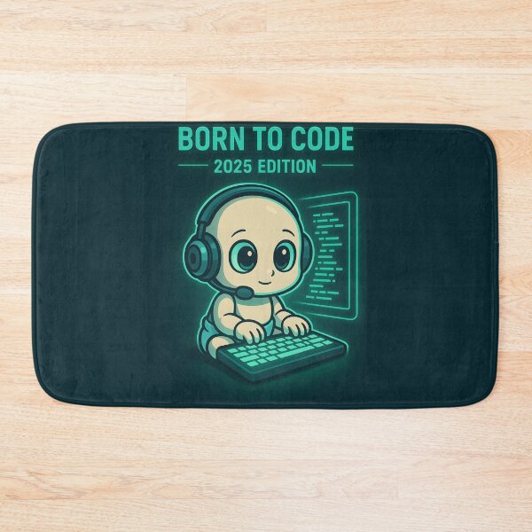 Item preview, Born to Code – 2025 Edition Baby Programmer Design designed and sold by VoidBloom Studio.