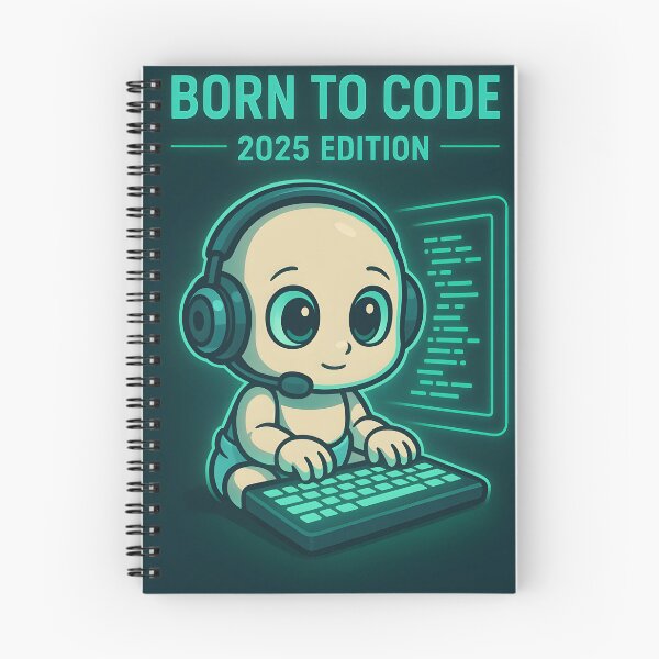 Item preview, Born to Code – 2025 Edition Baby Programmer Design designed and sold by VoidBloom Studio.