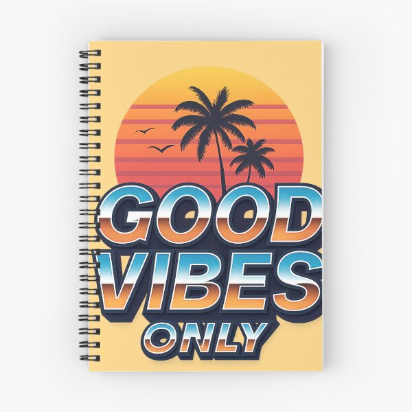 Item preview, Good Vibes Only - Retro 80s Aesthetic 3D Typography designed and sold by Diwakar-Designs.