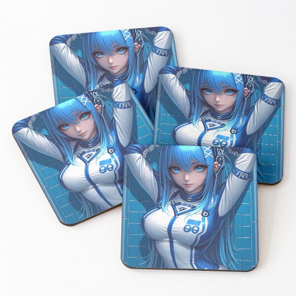 Item preview, Esdeath Akame Ga Kill Futuristic Pilot Uniform and Blue Tile Contrast designed and sold by gamalruginaq.