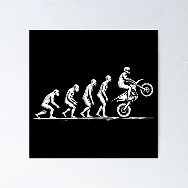 Item preview, Evolution of Man – Motocross designed and sold by Danh Style.