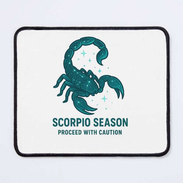 Item preview, Scorpio Season – Proceed with Caution Zodiac Art designed and sold by VoidBloom Studio.