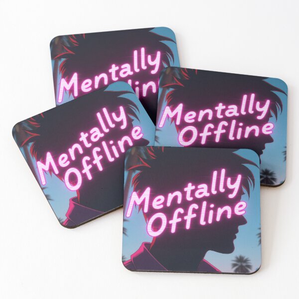 Item preview, Mentally Offline Shirt – Vaporwave Aesthetic Glitch Graphic Tee for Neurodivergent, Sadcore, Lo-Fi Fans designed and sold by EternalFall.