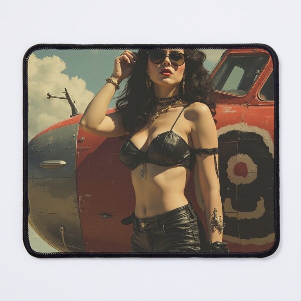 Item preview, Fantasy pinup girl designed and sold by Vicarchaeopteryx.