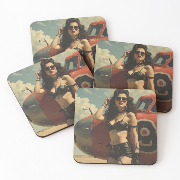 Item preview, Fantasy pinup girl designed and sold by Vicarchaeopteryx.