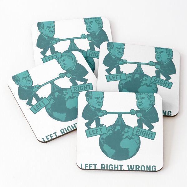 Item preview, Left, Right, Wrong – Political Tug of War Satire Design designed and sold by VoidBloom Studio.