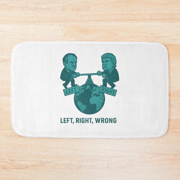 Item preview, Left, Right, Wrong – Political Tug of War Satire Design designed and sold by VoidBloom Studio.