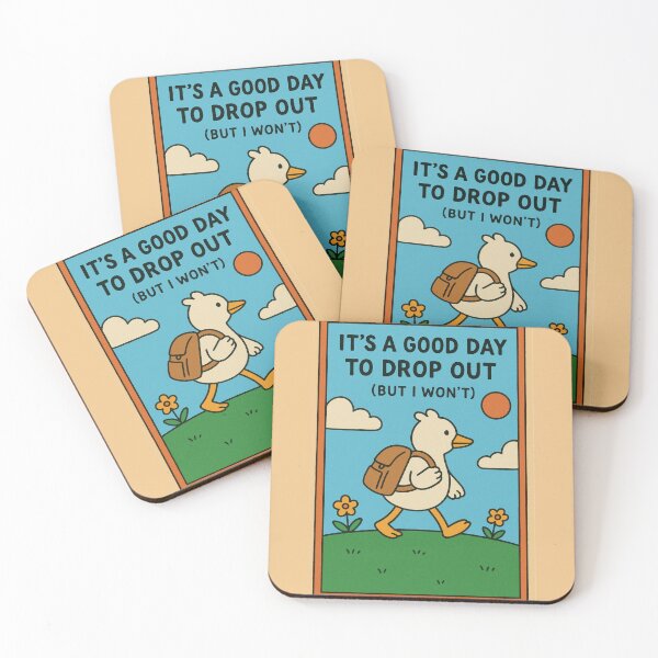 Item preview, It’s a Good Day to Drop Out (But I Won’t) | Dark Academic Humor designed and sold by holaitssher.