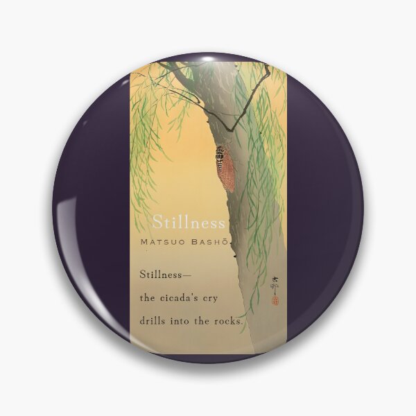 Item preview, Matsuo Bashō: Stillness— the cicada's cry drills into the rocks designed and sold by artbleed.