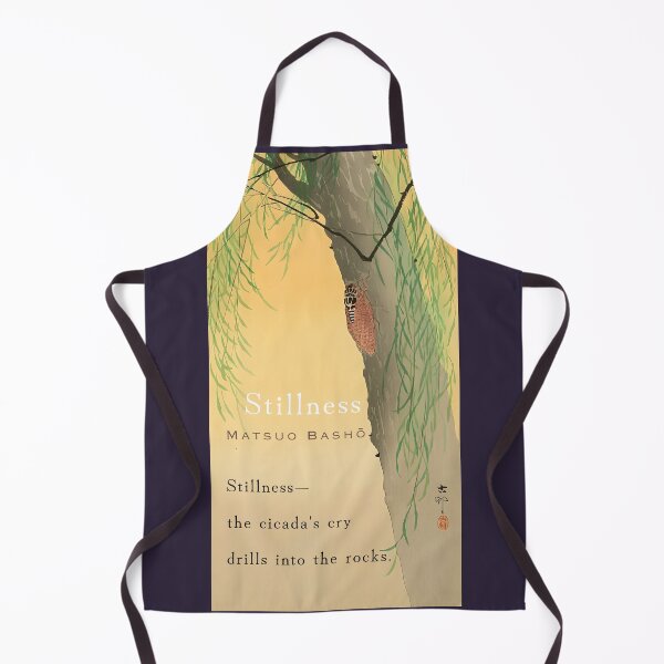 Item preview, Matsuo Bashō: Stillness— the cicada's cry drills into the rocks designed and sold by artbleed.