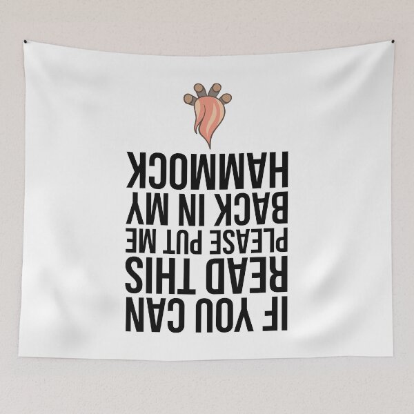 Item preview, Funny If You Can Read This Put Me Back Camp Camping Hammock designed and sold by SusurrationStud.