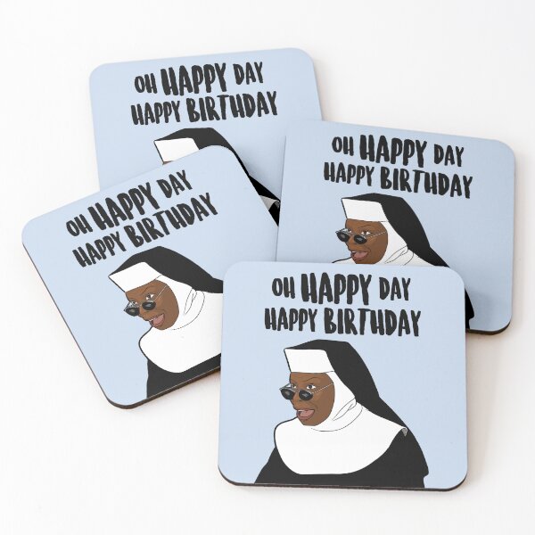 Item preview, Sister Act (1992 Film) - Oh Happy Day, Happy Birthday - Whoopi Goldberg as Deloris Wilson-Van Cartier / Sister Mary Clarence designed and sold by PopShopDesignFR.