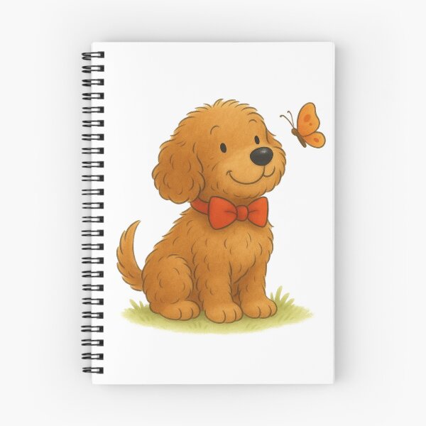 Item preview, Ted the Cockapoo meets a butterfly designed and sold by Thale's Designs.