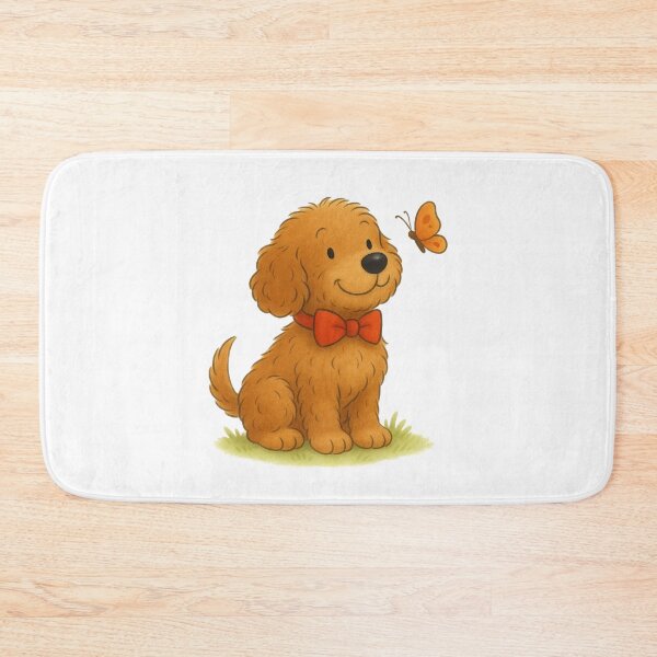 Item preview, Ted the Cockapoo meets a butterfly designed and sold by Thale's Designs.