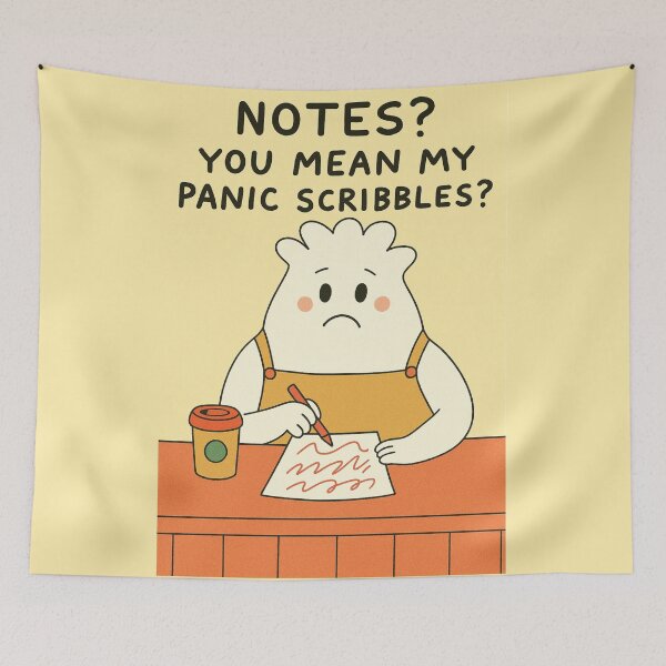 Item preview, Notes? You Mean My Panic Scribbles? | Funny Student designed and sold by holaitssher.