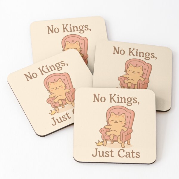 Item preview, No Kings, Just Cats designed and sold by Cuckoo Parrot.