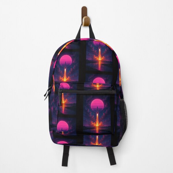 Item preview, Neon Rocket Launch at Dusk designed and sold by Tadeusz1.