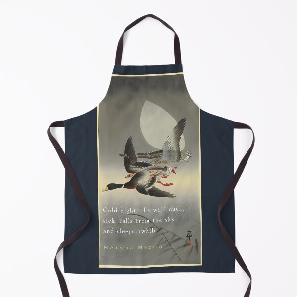 Item preview, Matsuo Bashō: Cold night: the wild duck, sick, falls from the sky and sleeps awhile. designed and sold by artbleed.