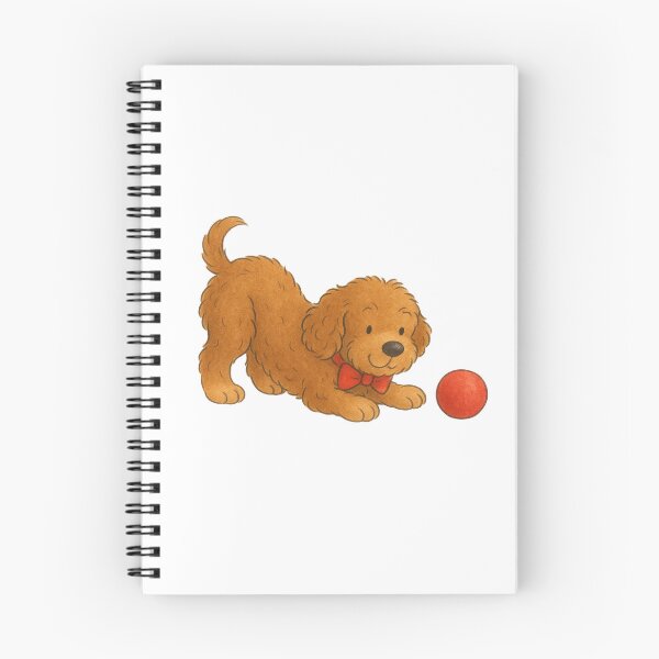 Item preview, Ted the Cockapoo with a red ball designed and sold by Thale's Designs.